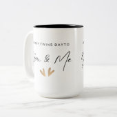 双子の幸せな一日 ツートーンマグカップ (正面左)