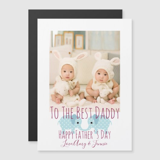 双子の幸せな父親の日 (正面/裏面)