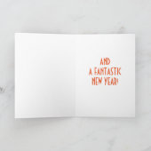 双子の応援と休日/幸せな新年の希望 シーズンカード (内部)