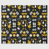 双子の性別を知らない出産祝い ラッピングペーパー (フラット)