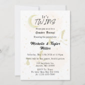 双子の性別発表です! 招待状 (正面)