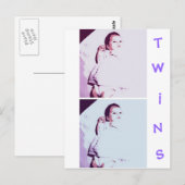 双子の新生児 ポストカード (正面/裏面)