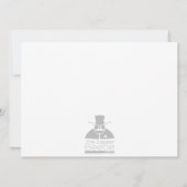 双子の最初のバースデーパーティ招待状。 招待状 (裏面)