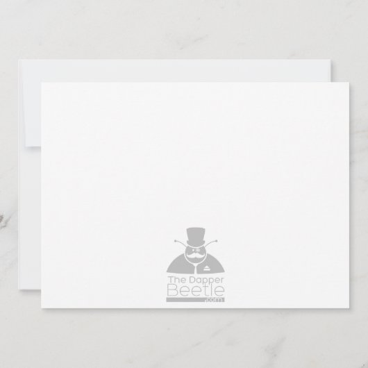 双子の最初のバースデーパーティ招待状。 招待状 (裏面)