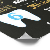 双子の最初の誕生日のシャルボードの看板ポスター ポスター (角)