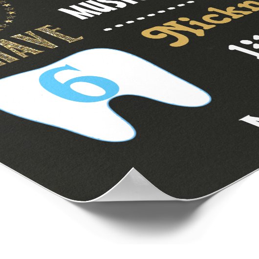 双子の最初の誕生日のシャルボードの看板ポスター ポスター (角)