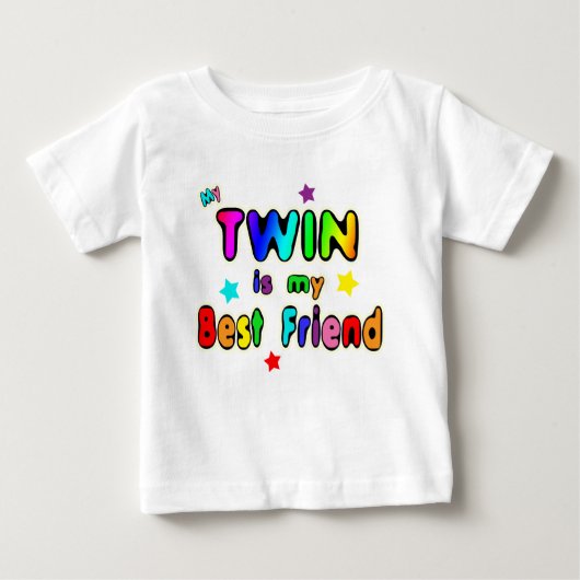 双子の最高の友人 ベビーTシャツ (正面)