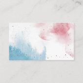 双子の月の赤ちゃんシャワーおむつラッフル エンクロージャーカード (裏面)