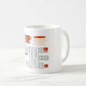 双子の母はカフェインを必要とする コーヒーマグカップ (正面右)