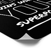 双子の母はスーパーパワーおもしろい母親の日は白.pn ポスター (角)