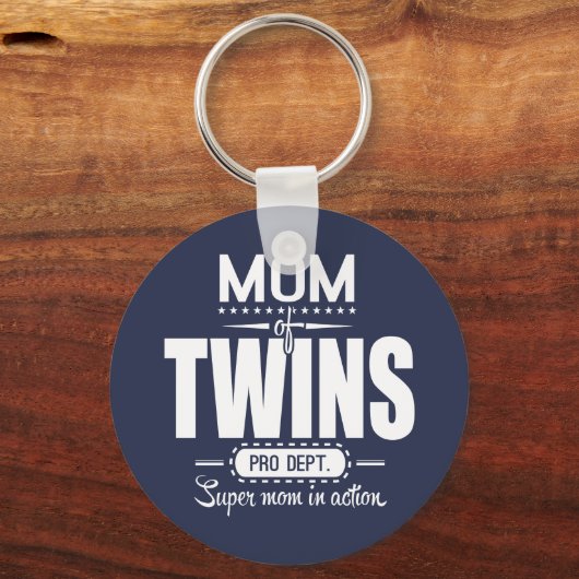 双子の母プロ部署すごい母の行動 キーホルダー (正面)