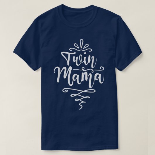 双子の母ママ双子の母 Tシャツ (デザイン正面)