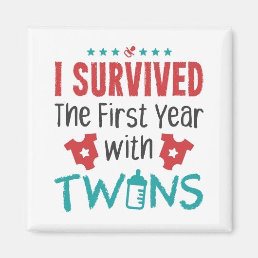 双子の母生き延びと最初の年 マグネット (正面)