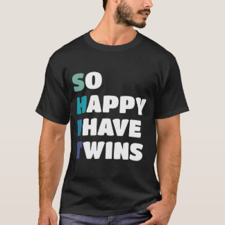 双子の母親おもしろいパパの母 Tシャツ