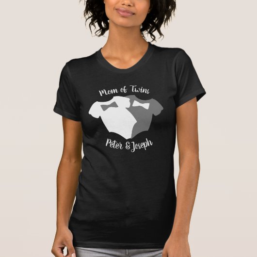 双子の母親ボディースーツシャツ Tシャツ (正面)