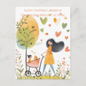 双子の母 ポストカード (正面)