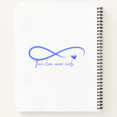 双子の水彩スパイラルノート ノートブック (裏面)