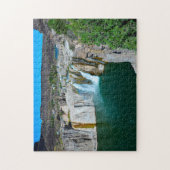 双子の滝アイダホ。 ジグソーパズル (縦)