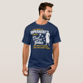 双子の父へのおもしろい贈り物のメンズパパ Tシャツ (正面フル)