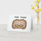 双子の父親に!お父さん記念日カード カード (黄色い花)