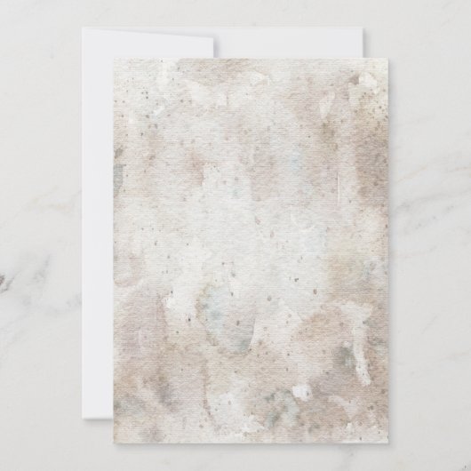 双子の狼がパックの赤ちゃんシャワーへようこそ 招待状 (裏面)