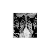 双子の狼 ラバースタンプ (インプリント)