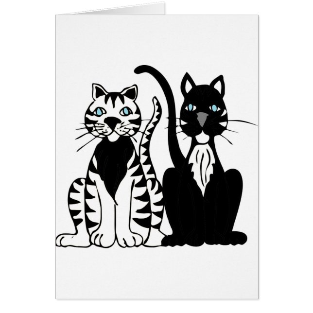 双子の猫 (正面)