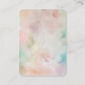 双子の男の子と女の子のシャワー感謝カード エンクロージャーカード (裏面)