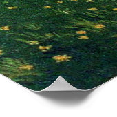 双子の男の子と女の子のベビーシャワーモノグラム ポスター (角)