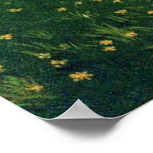 双子の男の子と女の子のベビーシャワーモノグラム ポスター (角)