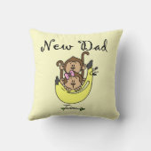 双子の男の子と女の子の新しいパパの贈り物 クッション (裏面)