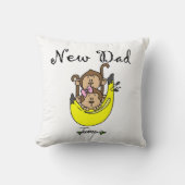 双子の男の子と女の子の新しいパパの贈り物 クッション (正面)