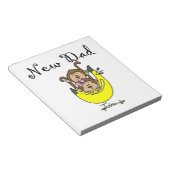 双子の男の子と女の子の新しいパパの贈り物 ノートパッド (アングル)