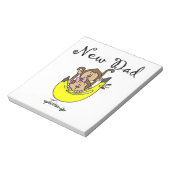 双子の男の子と女の子の新しいパパの贈り物 ノートパッド (回転)