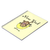 双子の男の子と女の子の新しいパパの贈り物 ノートブック (左側)