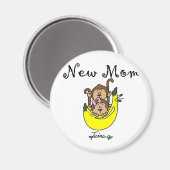 双子の男の子と女の子の新しいママTシャツ マグネット (正面/裏面)