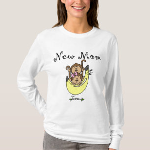 双子の男の子と女の子の新しいママTシャツ Tシャツ