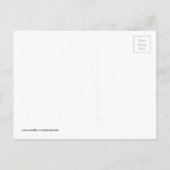 双子の男の子と女の子の水玉模様ベビーカー – ギフト 案内ポストカード (裏面)