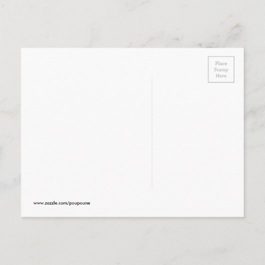 双子の男の子と女の子の水玉模様ベビーカー – ギフト 案内ポストカード (裏面)