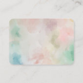 双子の男の子と女の子シャワー囲いカード エンクロージャーカード (裏面)