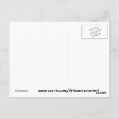 双子の男の子のお誕生日ケーキはがき ポストカード (裏面)