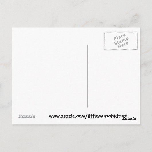 双子の男の子のお誕生日ケーキはがき ポストカード (裏面)