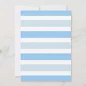 双子の男の子のテディベアベビーシャワー招待状 招待状 (裏面)