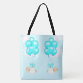 双子の男の子の母親になる トートバッグ (正面)