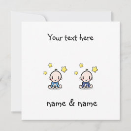 双子の男の赤ちゃんおめでとう,名前,双子 カード