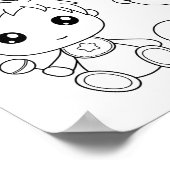 双子の男の赤ちゃんカラーリングページ ポスター (角)