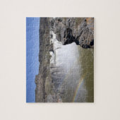 双子の秋のスネーク川に秋を押し寄せ ジグソーパズル (縦)