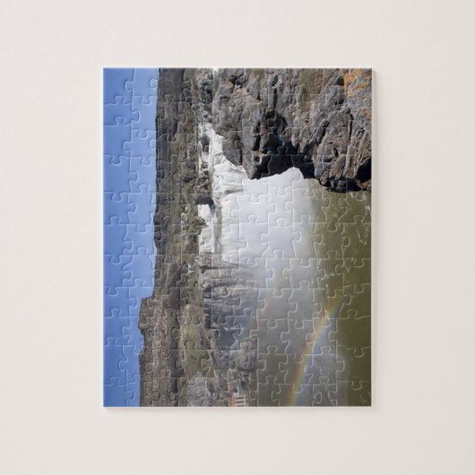 双子の秋のスネーク川に秋を押し寄せ ジグソーパズル (縦)