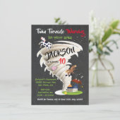 双子の竜巻誕生日パーティー招待状 招待状 (スタンド正面)