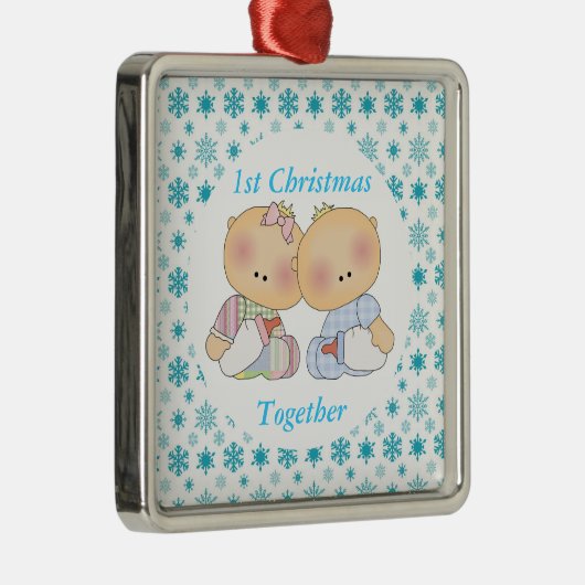 双子の第1クリスマス·トゥガー形見オーナメント メタルオーナメント (右)